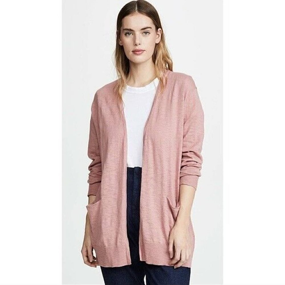 Madewell Summer Ryder Light Pink Blush Cardigan Sweater M